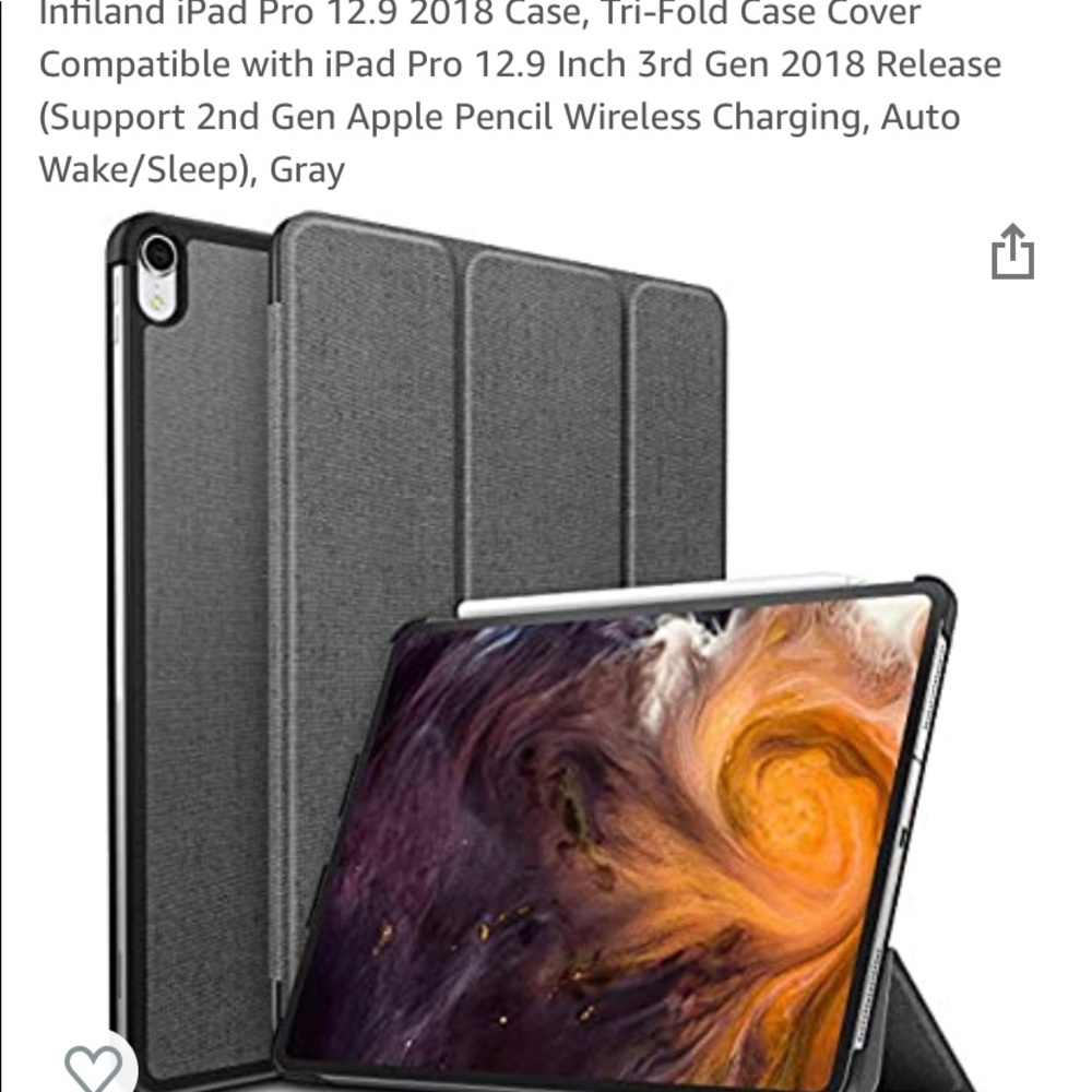 Infiland Ipad Pro 12.9 case 2018 read description